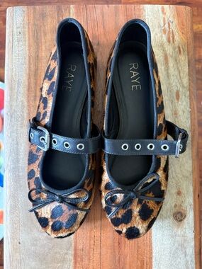 Raye Leopard Print Flats